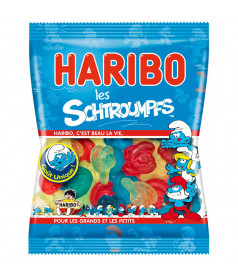 Sachet Haribo 40 gr Schtroumpfs en gros conditionnement