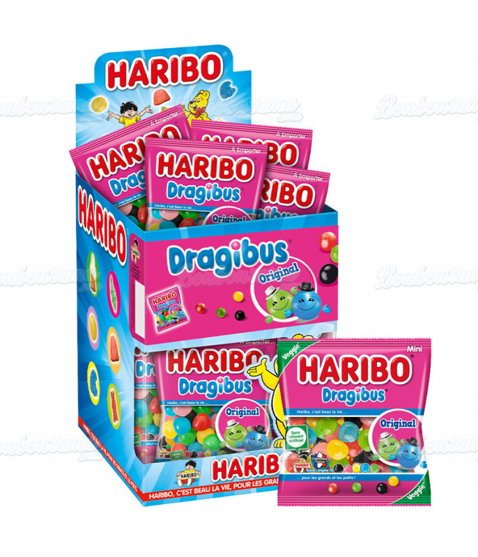 Sachet Haribo 40 gr Dragibus en gros conditionnement