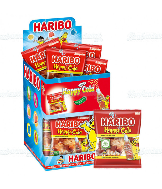 Sachet Haribo 40 gr Happy Cola en gros conditionnement