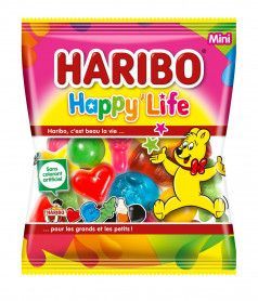 Sachet Haribo 40 gr Happy Life en gros conditionnement