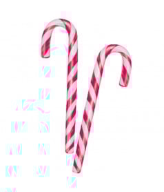 Confiserie ludique Johny Bee Candy Cane Rouge 12 gr en gros conditionnement