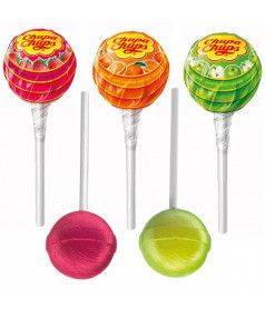 Sucettes sans sucre Chupa Chups - présentoir 120 pièces - sucette sans sucre