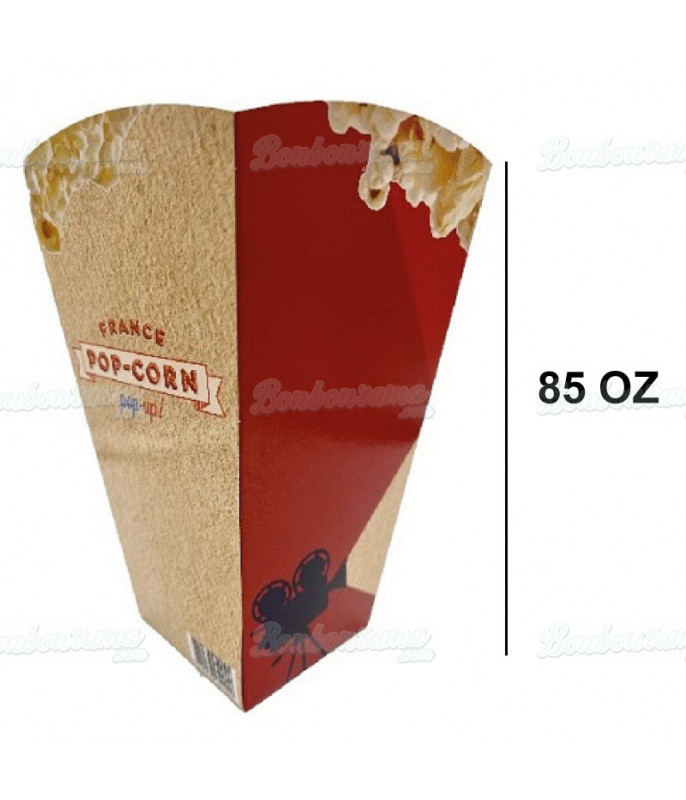 Square Pop Corn Cup France Pop Corn - 3