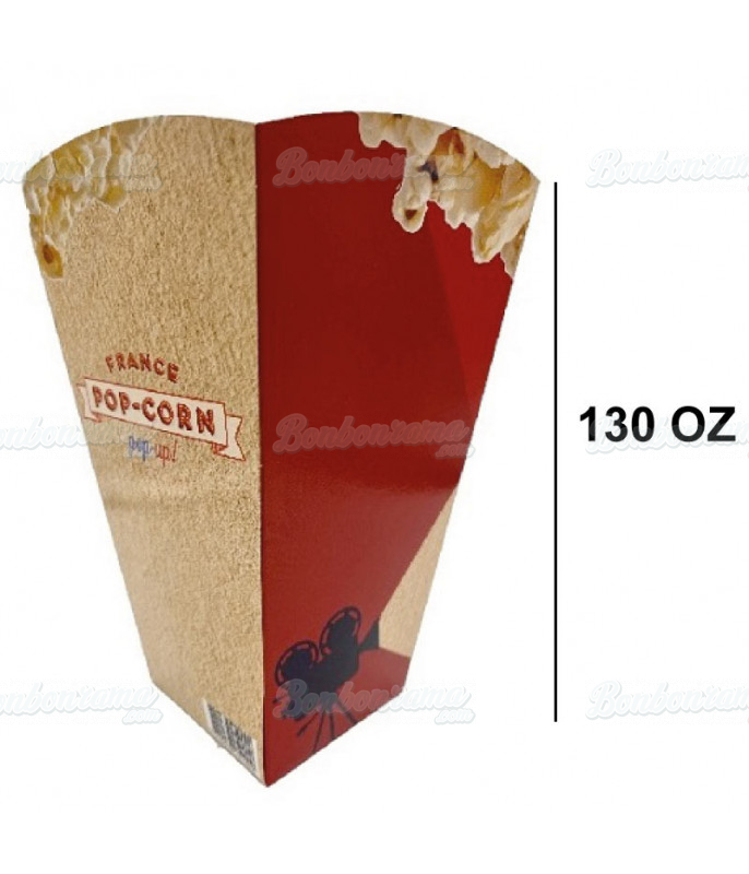 Square Pop Corn Cup France Pop Corn - 4