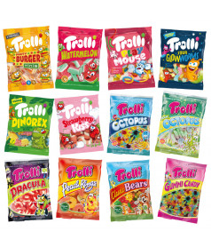 48 Sachets Trolli 100 g + Présentoir Offert en gros conditionnement