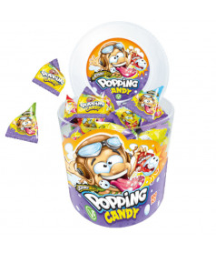 Confiserie ludique Johny Bee Popping Candy en gros conditionnement