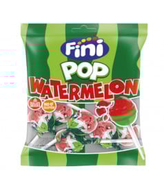 Sachet Fini 80 gr Sucette Pop Pastèque en gros conditionnement