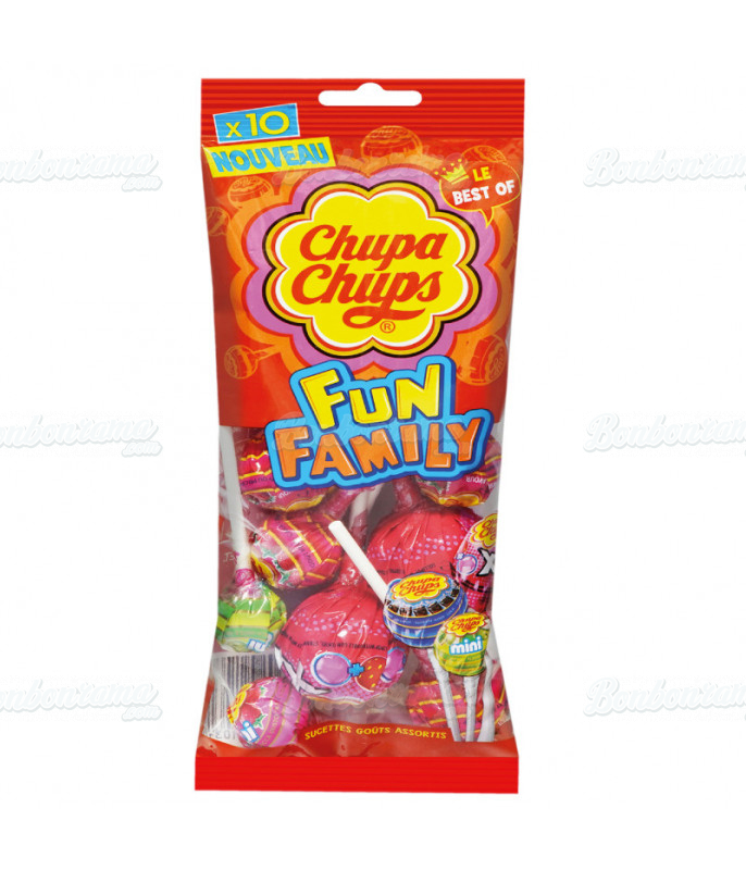 Chupa Chups FlowPack Fun Family DLUO 08/24 en gros conditionnement