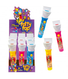 Confiserie ludique Sucette Potty Pop en gros conditionnement