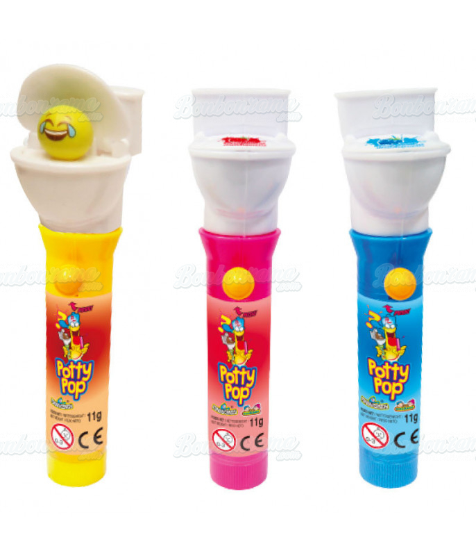 Confiserie ludique Sucette Potty Pop en gros conditionnement