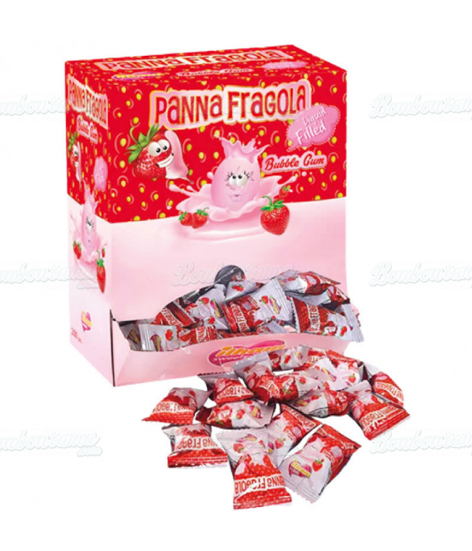 Chewing gum Bubble Gum Box Panna Fragola en gros conditionnement