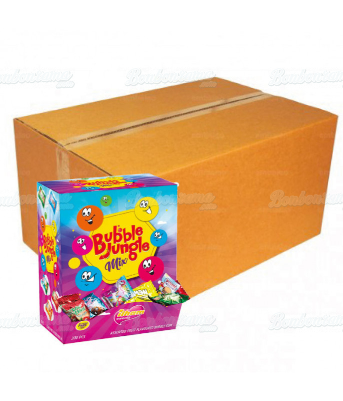 Box Bubble Jungle Mix Bubble Gum in wholesale packing on Bonbonrama