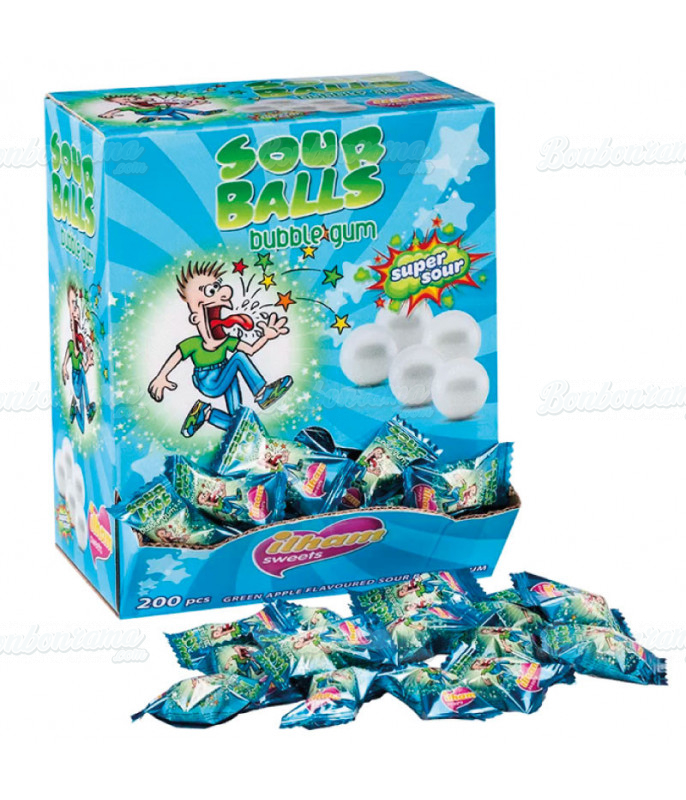 Bubble Gum Box Sour Balls