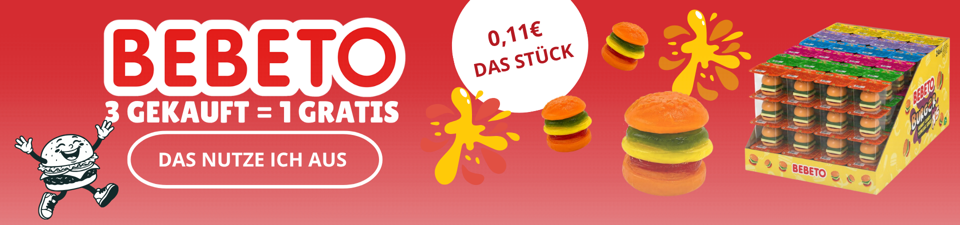 Bannière Burger Bebeto Offre DE